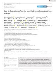 Pdf Can N2o Emissions Offset The Benefits From Soil Organic Carbon Storage