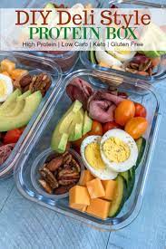 Diy Deli Style Protein Box Recipe Healthy Protein Snacks Healthy Lunch Clean Eating Snacks