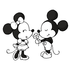 Mickey Y Minnie Para Colorear