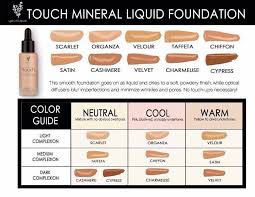 Younique Mineral Touch Liquid Foundation Color Matching Www