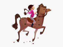 Cowgirl riding a horse with lasso. Horse Pony Equestrianism Clip Art Clip Art Cartoon Horse Riding Hd Png Download Kindpng
