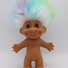 Troll Doll Pencil Topper, Purple Blue Pink Troll Pencil, Troll Pencil,  Troll Art, Troll Doll, Blue Purple Rainbow Troll, OOAK Troll Doll