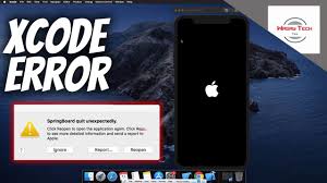 Springboard Quit Unexpectedly Xcode Error Youtube