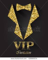 Black And Gold Card Background Black Vip Background With Golden Tuxedo And Bow Tie Vector Illustration Gold Invitation Card For Vip Person Vip Flyer Design Gold Invitations Vip Card Vip