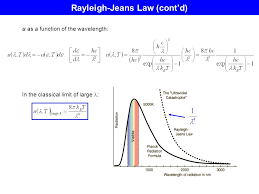 Λ = b / t where, λ = peak wavelength b = 0.028977 mk (wien's constant) t = temperature. ManecÄƒ Dispus LabÄƒ Rayleigh Jeans Law Burnfoothouse Com