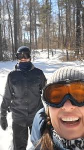 A great snowshoeing Valentine's getaway with my sweetie to North Conway,  NH. We brought our ski gear, but the 60mph wind gusts were too scary for  this little miss to get