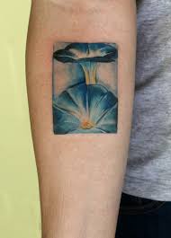 Blue Morning Glories A Painting Done By Georgia O Keeffe Replicated By Becka Schoedel At Forever Tattoo Ashevil Forever Tattoo Tattoos Birth Flower Tattoos
