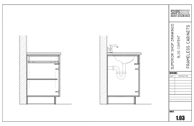 If you use it less than once a week, it gets put in a drawer or closet. Understanding Frameless Cabinets Superior Shop Drawings