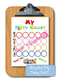 Mickey Mouse Clubhouse Inspired Potty Training Chart Ii