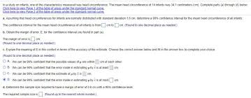 Solved In A Study On Infants One Of The Characteristics