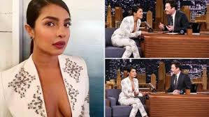 Priyanka chopra went bobbing for apples on the tonight show starring jimmy fallon. Priyanka Chopra Trolled Mercilessly For Not Wearing A Bra And Her Traditional Belief In Taking Nick Jonas Name On Jimmy Fallon S Show Latestly