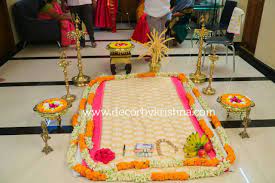Using nails, hang a larger basket in the middle, then surround with smaller baskets in a circular or starburst pattern. Annaprasana Decor Event Decor Eco Friendly House Decor