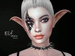 Natural beauty~made those ears for my special elf species, the tonians. Elf Ears By Suzue From Tsr Sims 4 Downloads