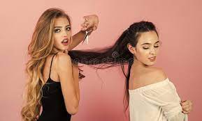 Butch lesbians usually have short hair. Women With Long Hair Lesbian Stock Image Image Of Girl Blond 124292315