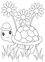 Free printable coloring pages this section includes, enjoyable coloring pages, free printable homework, turtle coloring pages and worksheets for every age. Turtle Coloring Page Stock Illustration Illustration Of Educational 50541814