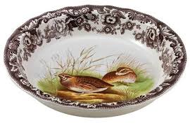 Woodland's range features striking pictures on the fine studies of british game animals, framed by the british flowers border which dates back to 1831. Spode Woodland Assorted Quail Pie Dish Price 55 25 In Tyler Tx From Cole And Company
