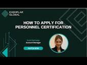 How to Apply for Personnel Certification - YouTube