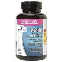 Member S Mark Biotin 10 000mcg With Keratin 100mg 250 Ct Sam S Club Biotin Vitamin A Acne Keratin
