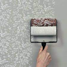 Easy Wall Paint Design Patterned Paint Rollers Lace Wallpaper Painting Patterns