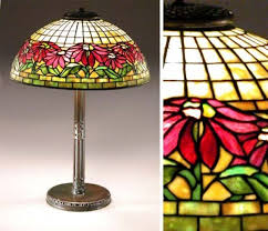 Find the perfect cookware, housewares & specialty appliances at hayneedle, where you can buy online while you explore our room designs and curated looks for tips, ideas & inspiration to help you along the way. Tiffany Studios Bronze And Leaded Favrile Glass Poinsettia Lamp For Sale At Auction On Wed 09 29 2004 07 00 Belle Epoque Doyle Auction House