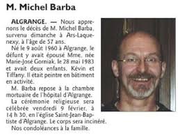 Décès en 2018 à Algrange ou d'anciens Algrangeois (es)