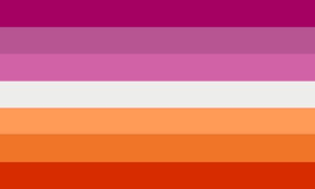Black, grey, white, and purple from top to bottom. Pride Flags Glossary