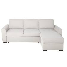 Vous recherchez un canapé d'angle ? Canape D Angle Convertible 3 4 Places Gris Clair Montreal Maisons Du Monde