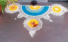 Corner Rangoli Design Border Rangoli Designs Diwalifestival Sankranthi special ratham muggulu | chariot kolam for pongal 2020 by easy rangoli suneetha.