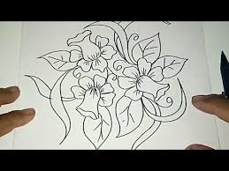 Batik merupakan kekayaan budaya yang dimiliki oleh bangsa indonesia. 48 Gambar Sketsa Motif Batik Bunga Terbaik Lingkar Png