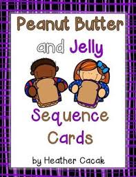 Get two pieces of bread jelly peanut butter and a knife. Peanut Butter And Jelly Story Sequencing Cards Sequencing Cards Story Sequencing Cards Sequencing Activities