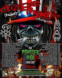 Top deck is located in farmington city of new mexico state. Dope Announces Release Of Retrospective Collection The Monster High Tour 2017 With Hed P E