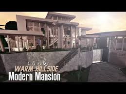 Maybe you would like to learn more about one of these? Warm Hillside Modern Mansion 180k No Large Plot Roblox Bloxburg Youtube In 2021 Mansions Modern Mansion Mansion Exterior