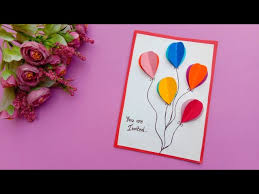 Invitation card maker is your online solution to every event. Birthday Invitation Card Birthday Card Birthday Party Invitation Card Diy Birthday Card Youtube