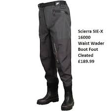 Scierra X 16000 Stocking Foot Waist Waders Many Sizes