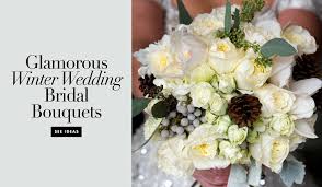 Idea for wedding bouquets in silver. 15 Bouquet Ideas Perfect For Winter Weddings