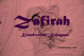 Syarifah athiyya azmiah (arti nama bayi perempuan islami) perempuan yg mulia dan berpribadi konsisten. Arti Nama Zafirah Dan Rangkaian Namanya Tanya Nama