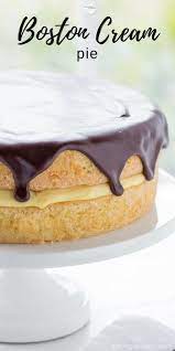Classic Boston Cream Pie Recipe Boston Cream Pie Sponge Cake Filling Savoury Cake