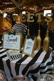 Use black satin chair bows to add an extra splash of sophistication to the event. Black And White Bowtie Ball 11 Magnolia Lane Black Gold Party 60th Birthday Party 16th Birthday Party