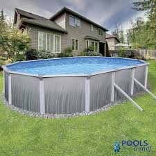 Kits are available in 48, 52, and 54″ wall heights. Martinique 52 Deep 12x24 Oval Above Ground Pool Kits Pools Stuff
