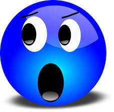 Blue Smiley Emoticon Face Shocked Funny Emoji Faces Funny Emoji Smiley