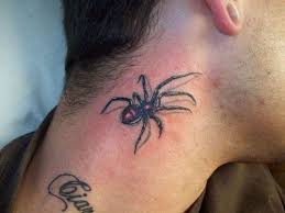 Beautiful spider tattoo on neck. 52 Neck Tattoos For Men And Women With Pictures