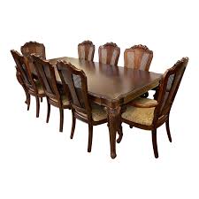 Find thomasville furniture at goods in hickory nc and charlotte nc. Thomasville River Roads Extension Dining Table Eight Chairs Original Price 5 000 Design Plus Gallery