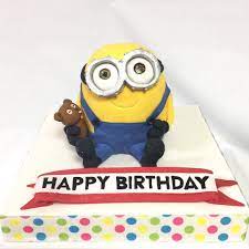 mcakesjapanボブ minions minion minionbob ミニオンボブ ケーキ 3dケーキ gateau pateasucre fondantcake handmade paste 誕生日ケーキ ハッピーバースデー イラスト 3d ケーキ ハッピーバースデー