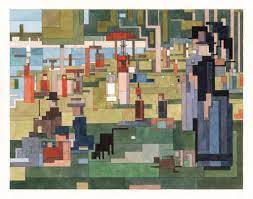 A Sunday Afternoon On The Island Of La Grande Jatte Print Famous Artwork Classic Art Geometric Painting