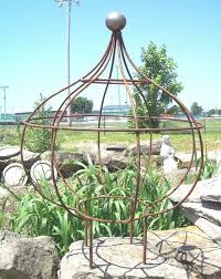 Wrought Iron Bob Topiary Plant Trellis Obelisks Garden Flower Support Trellis Plants Topiary Plants Garden Trellis