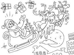 Download this adorable dog printable to delight your child. Santa And His Flying Reindeer More Free Christmas Coloring Pages Here Http Www Free Christmas Coloring Pages Christmas Coloring Pages Christmas Colors