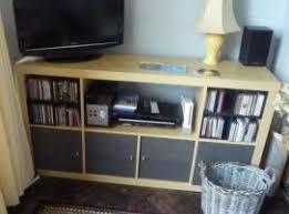Easy Really Easy Way To Change Expedit Shelving Into A Media Centre Ikea Hackers Ikea Units Ikea Kallax Ikea