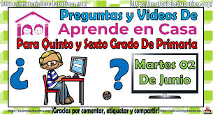 Formación cívica y ética sexto grado formación cívica. Preguntas Y Videos Para Quinto Y Sexto Grado De Primaria Del Programa Aprende En Casa Por Tv Y En Linea Del Martes 02 De Junio Material Educativo
