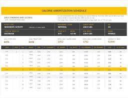 Calories Schedule Sada Margarethaydon Com