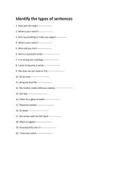 types of sentences worksheet for class 4 to 12 english notes guru